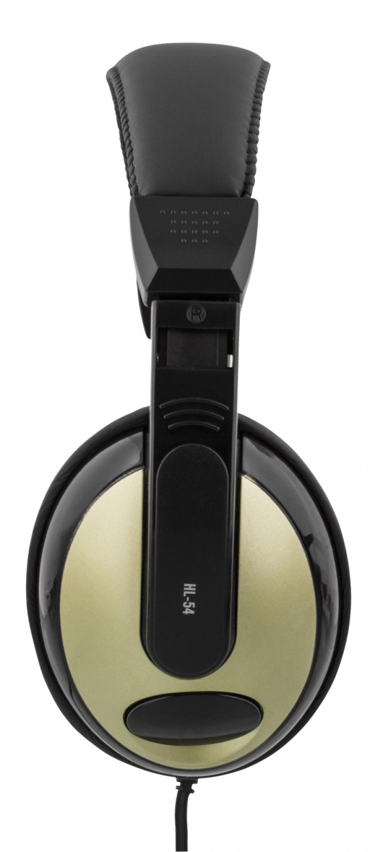 DELTACO hörlur med volymkontroll 2,5m kabel, svart