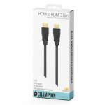 Champion HDMI-kabel Ha-Ha svart 3,0 m Champion HDMI-kabel Ha-Ha svart 3,0 m