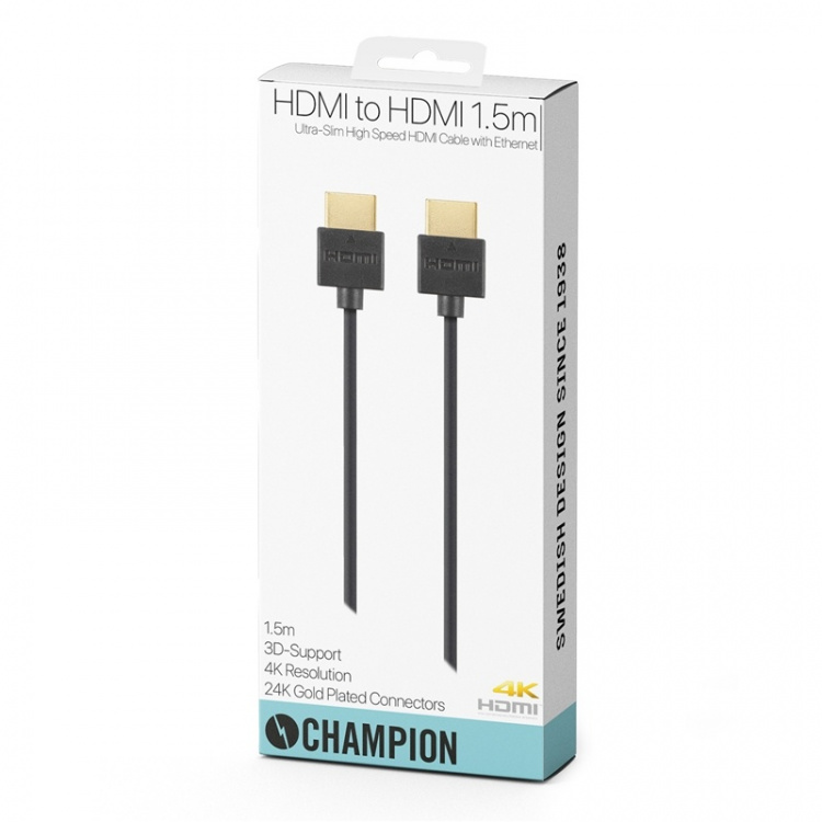 Champion HDMI-kabel Ha-Ha SLIM 1,5 m