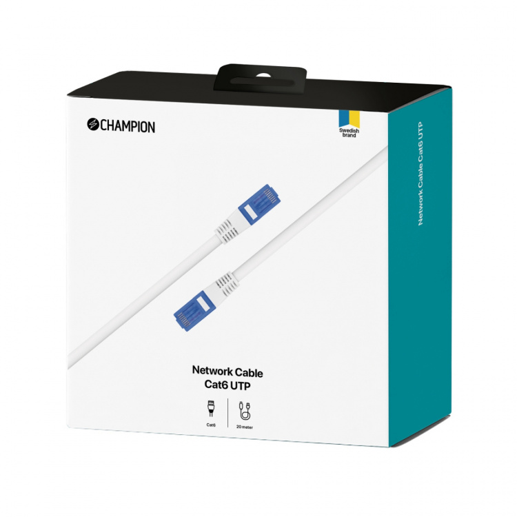 Champion Nettverkskabel CAT6 UTP 20,0 m