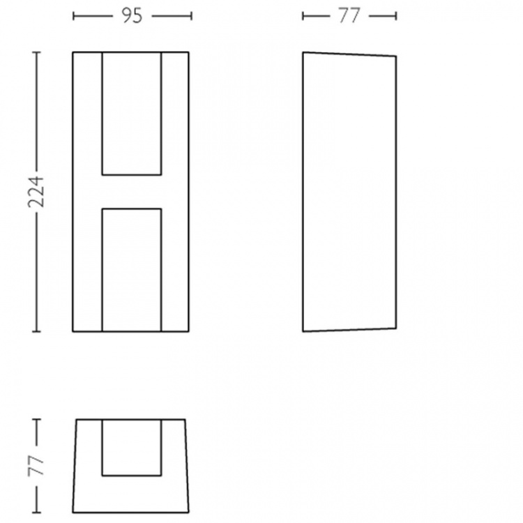 Philips myGarden Shadow LED-vegglampe Philips myGarden Shadow LED-vegglampe
