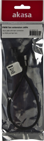 Akasa skjøteledning for 4-pinners vifter 0,3 m