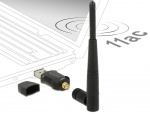 DeLOCK trådløst netverkskort, ekstern antenne, 802.11AC, USB 2.0, svar DeLOCK trådløst netverkskort, ekstern antenne, 802.11AC, USB 2.0, svar