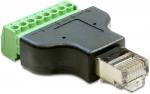 DeLOCK terminalblokkadapter, RJ45 hane, 8-pinners