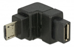 DeLOCK USB Type Micro-B hann til Micro-B hunn-adapter, nedovervinklet