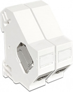 DeLOCK Keystone-modulholder for DIN-skinnemontering