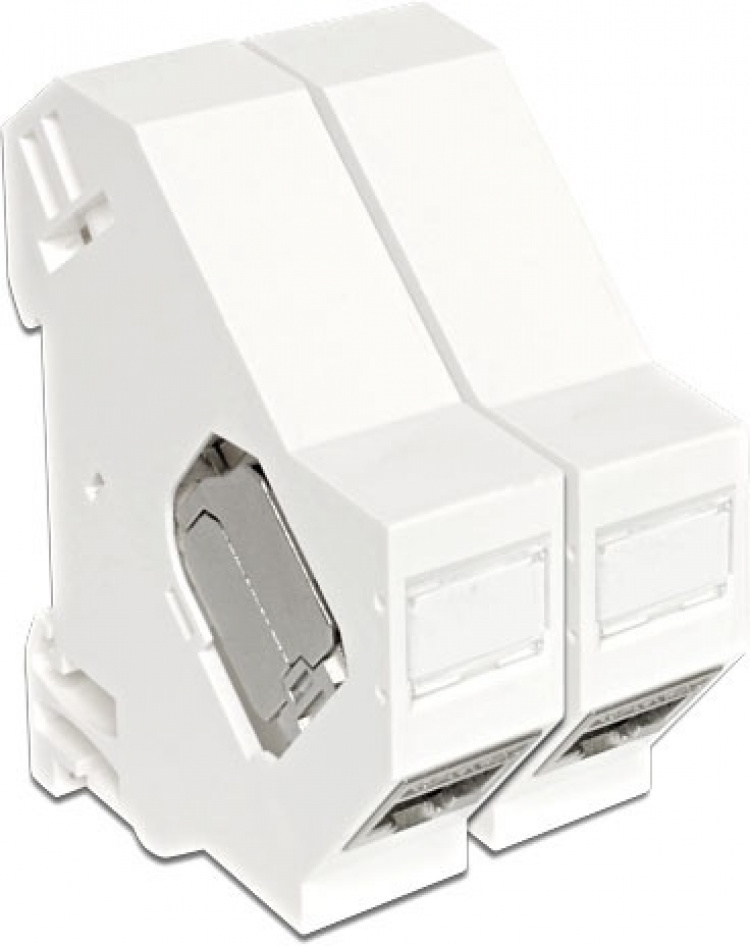 DeLOCK Keystone-modulholder for DIN-skinnemontering