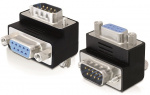 DeLOCK adapter, DB9 ha - DB9 ho, vinklad 270 grader, svart