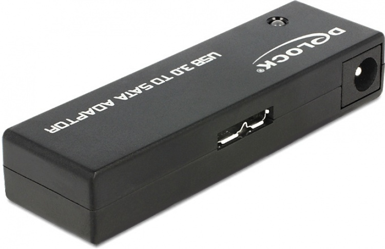 DeLOCK USB 3.0 till SATA direkt dockning, 6Gb/s, svart