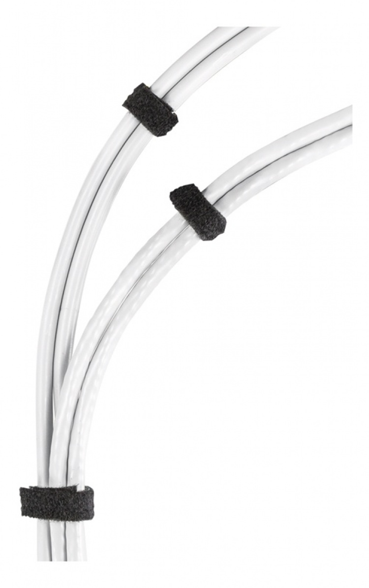 DELTACO Borrelås på rull, bredde 10mm, 15m, svart DELTACO Borrelås på rull, bredde 10mm, 15m, svart