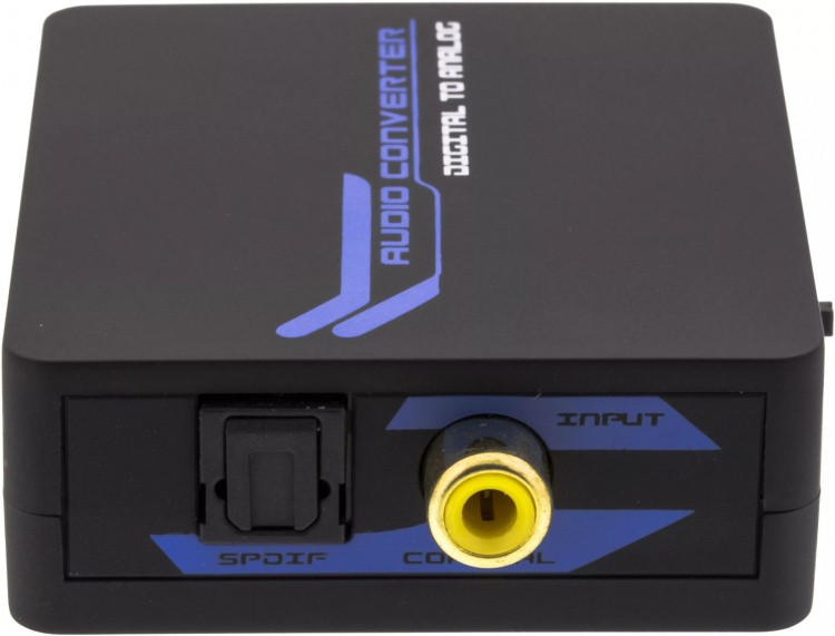 DELTACO digital til analog lydkonverter med 3,5 mm, svart