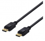 DELTACO DisplayPort skjermkabel, 20-pins Ha - Ha, 15m, svart