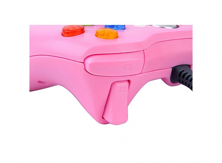 Rosa håndkontroll for Xbox 360