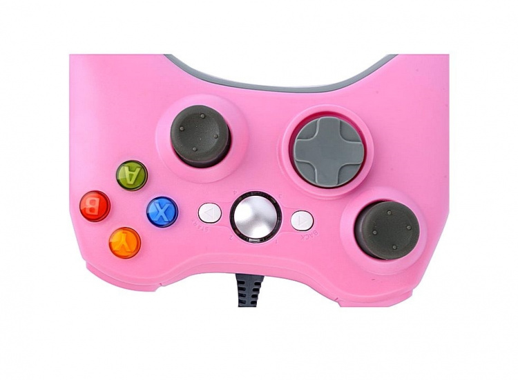 Rosa håndkontroll for Xbox 360