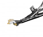 Kabelslukare i plast, 25mm diameter, 2,5m, verktyg, svart