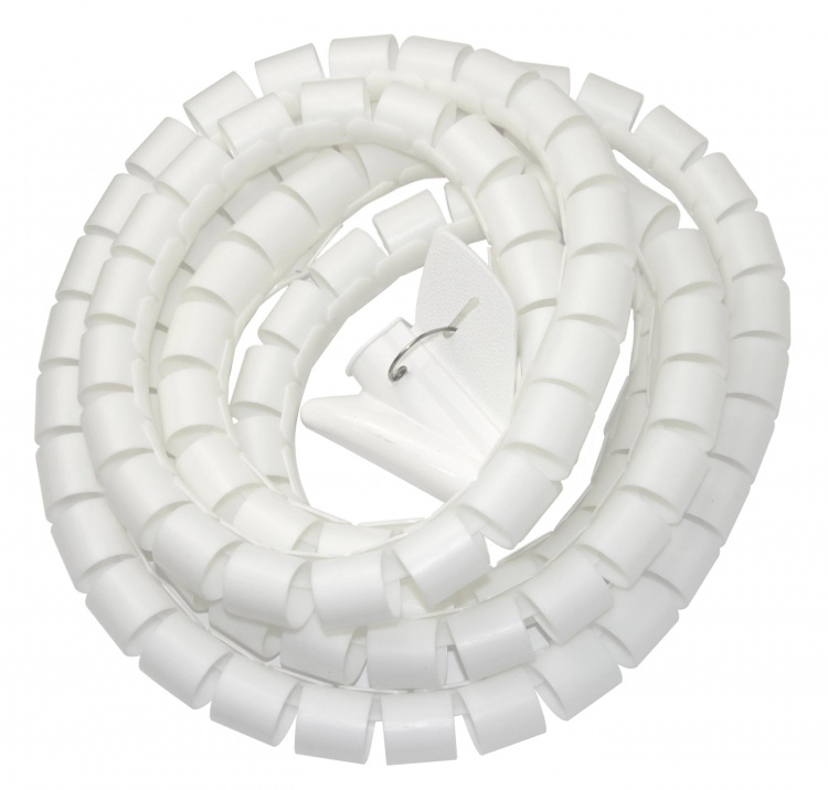 DELTACO Kabelavslutter i nylon, 25 mm diameter, verktøy inkludert, 2,5 m, hvit DELTACO Kabelavslutter i nylon, 25 mm diameter, verktøy inkludert, 2,5 m, hvit