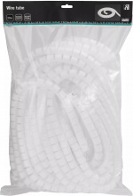 DELTACO Kabelbinder i nylon, 25 mm diameter, inkludert verktøy, 20 m, hvit