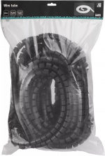 DELTACO Kabelbinder i nylon, 25 mm diameter, inkludert verktøy, 20 m, svart