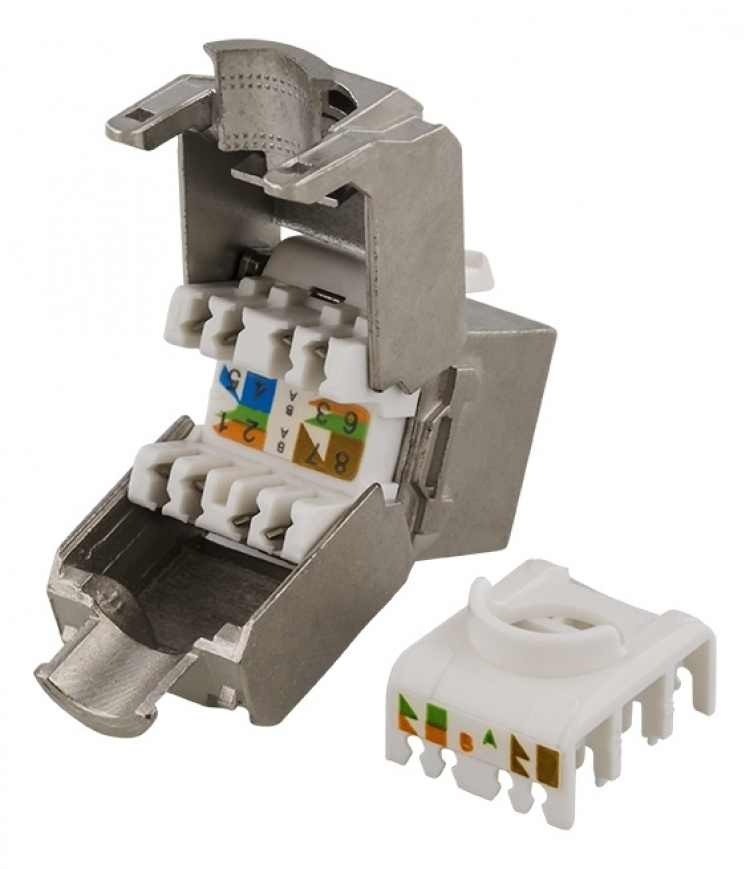 DELTACO FTP Cat6a Keystone-kontakt,  DELTACO FTP Cat6a Keystone-kontakt,