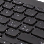 DELTACO trådlöst minitangentbord, bakrundsbelyst, bluetooth, svart