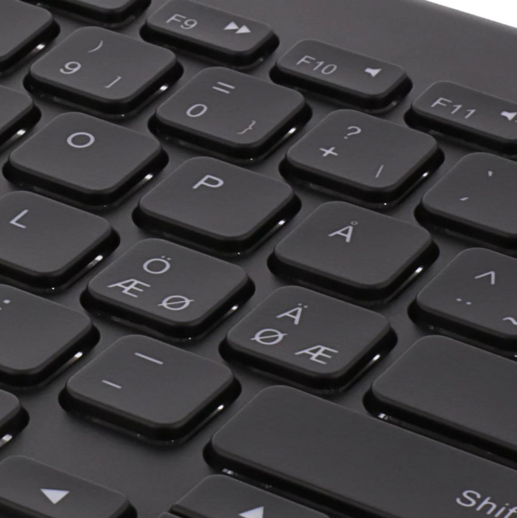 DELTACO trådlöst minitangentbord, bakrundsbelyst, bluetooth, svart