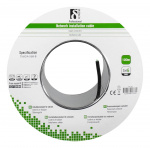 DELTACO U/UTP Cat6 installasjonskabel, for utendørs bruk, 100m, svart