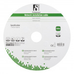 DELTACO F/UTP Cat6-installasjonskabel, for utendørs bruk, 305 m, svart