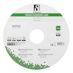 DELTACO S/FTP Cat6a installasjonskabel, for utendørs bruk, 100m, svart