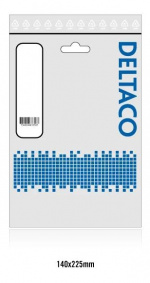 DELTACO USB 2.0-kabel, Type C - Type A ha, 0,25 m, hvit