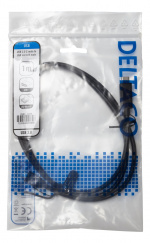 DELTACO USB 2.0-kabel, Type C - Type Micro B ha, 1 m, svart