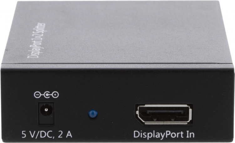 DisplayPort-splitter, 1x20-pin ho till 2x20-pin ho, 2560x1600, svart