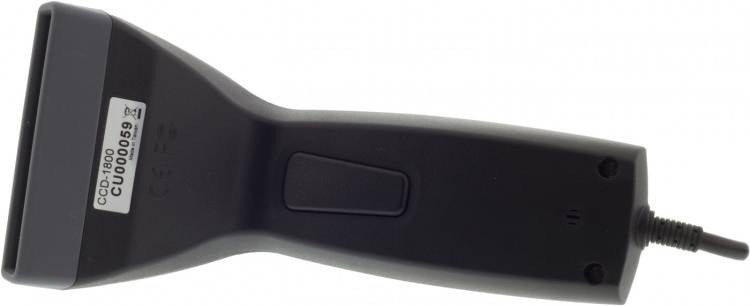 Strekkodeskanner med CCD-teknologi, 80 mm rekkevidde, USB-strøm, svart Strekkodeskanner med CCD-teknologi, 80 mm rekkevidde, USB-strøm, svart