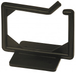 Kabelhängare, skruvmontering, 100x63x75mm, plast, svart Kabelhängare, skruvmontering, 100x63x75mm, plast, svart