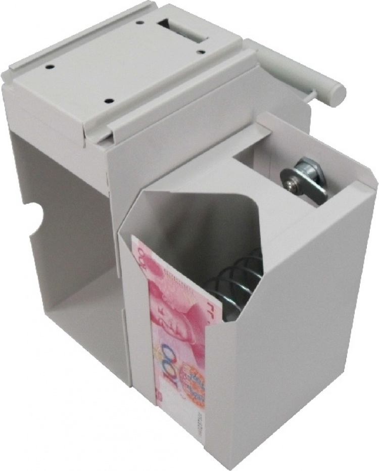 Bankboks for sedler, 4 nøkler, beslag for oppheng, beige