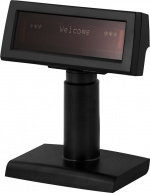 Kundedisplay, 2x20 tegn, USB, svart