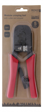 DELTACO Modularverktyg för 6/8-pin med avbitare/avskalare DELTACO Modularverktyg för 6/8-pin med avbitare/avskalare