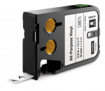 DYMO XTL Flerfunksjonsvinyltape, 12mm, svart på hvitt DYMO XTL Flerfunksjonsvinyltape, 12mm, svart på hvitt