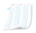 DYMO XTL Arketiketter, laminert kabeletiketter, 54x23mm