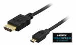 DELTACO HDMI til micro HDMI-kabel, 1 meter (HDMI-1013)