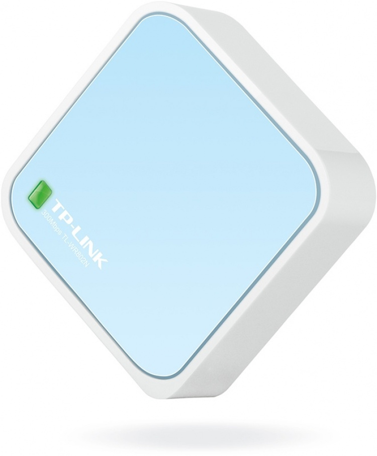 TP-LINK TL-WR802N, trådlös nano N-router, vit