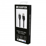 Champion USB-A til USB-C-kabel 3 m, svart Champion USB-A til USB-C-kabel 3 m, svart