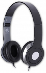 Rebeltec hodetelefoner City, svart/sølv, (3,5 mm)