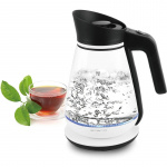 Emerio Vannkoker 1,5 l med glasskaraffel Emerio Vannkoker 1,5 l med glasskaraffel