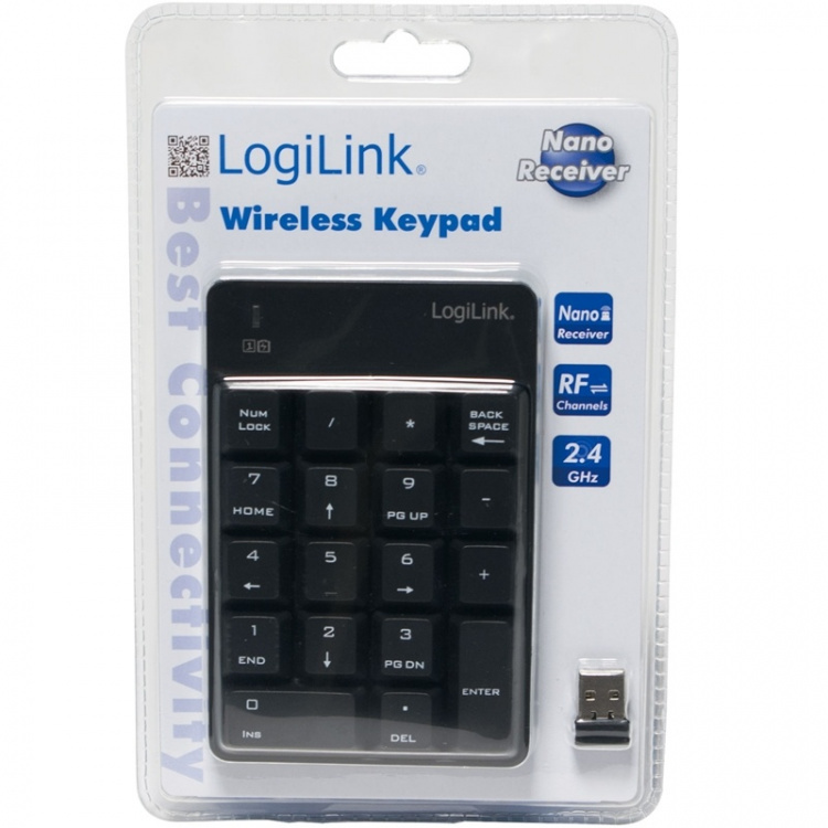 LogiLink Trådløst numerisk tastatur (ID0120) LogiLink Trådløst numerisk tastatur (ID0120)