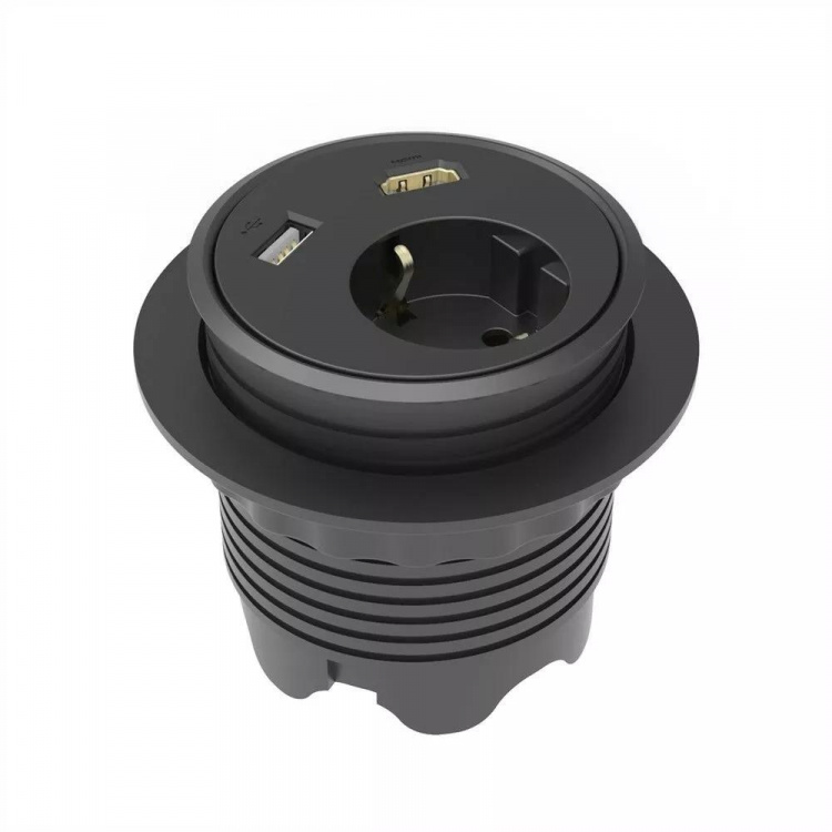 powerdot Satellitt PD13 - satellitt, 1x CEE 7/4, HDMI, USB, svart powerdot Satellitt PD13 - satellitt, 1x CEE 7/4, HDMI, USB, svart