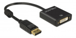 DeLOCK Adapter Displayport 1.2 hann > DVI hunn 4K Aktiv svart