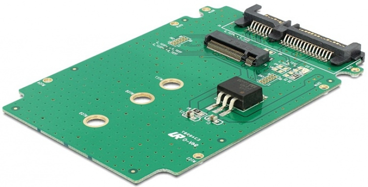 DeLOCK Adapter, grensesnittkonverterer, 22-pinners SATA til M.2, 6Gb/s