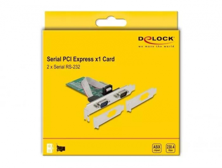 DeLOCK PCI Express-kort > 2 x seriell RS-232