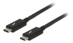 DeLOCK Thunderbolt 3-kabel, 20 Gbps, 2 m, Cypress E-marker, svart