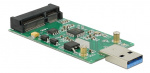 DeLOCK USB 3.0 til mSATA konverter, 5Gb/s, 1xUSB type A ha, 1xmSATA